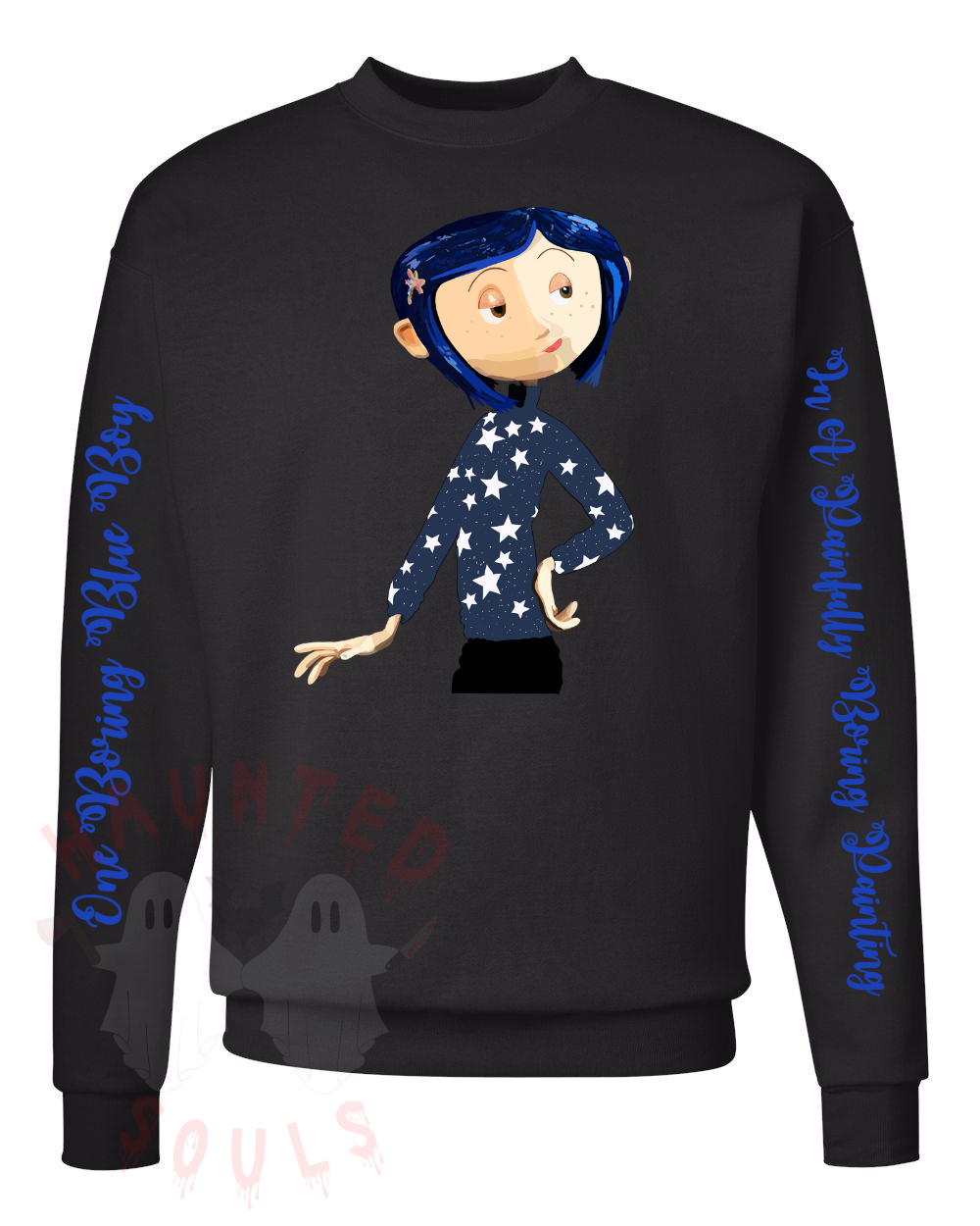 Boring Blue Adult Crewneck