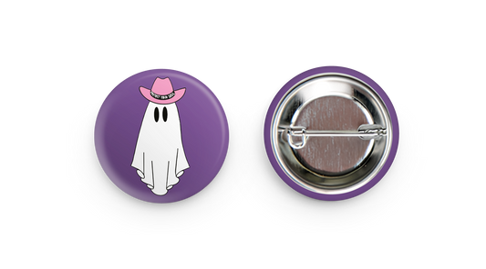 Ghostie Cowgirl 1.25" Button