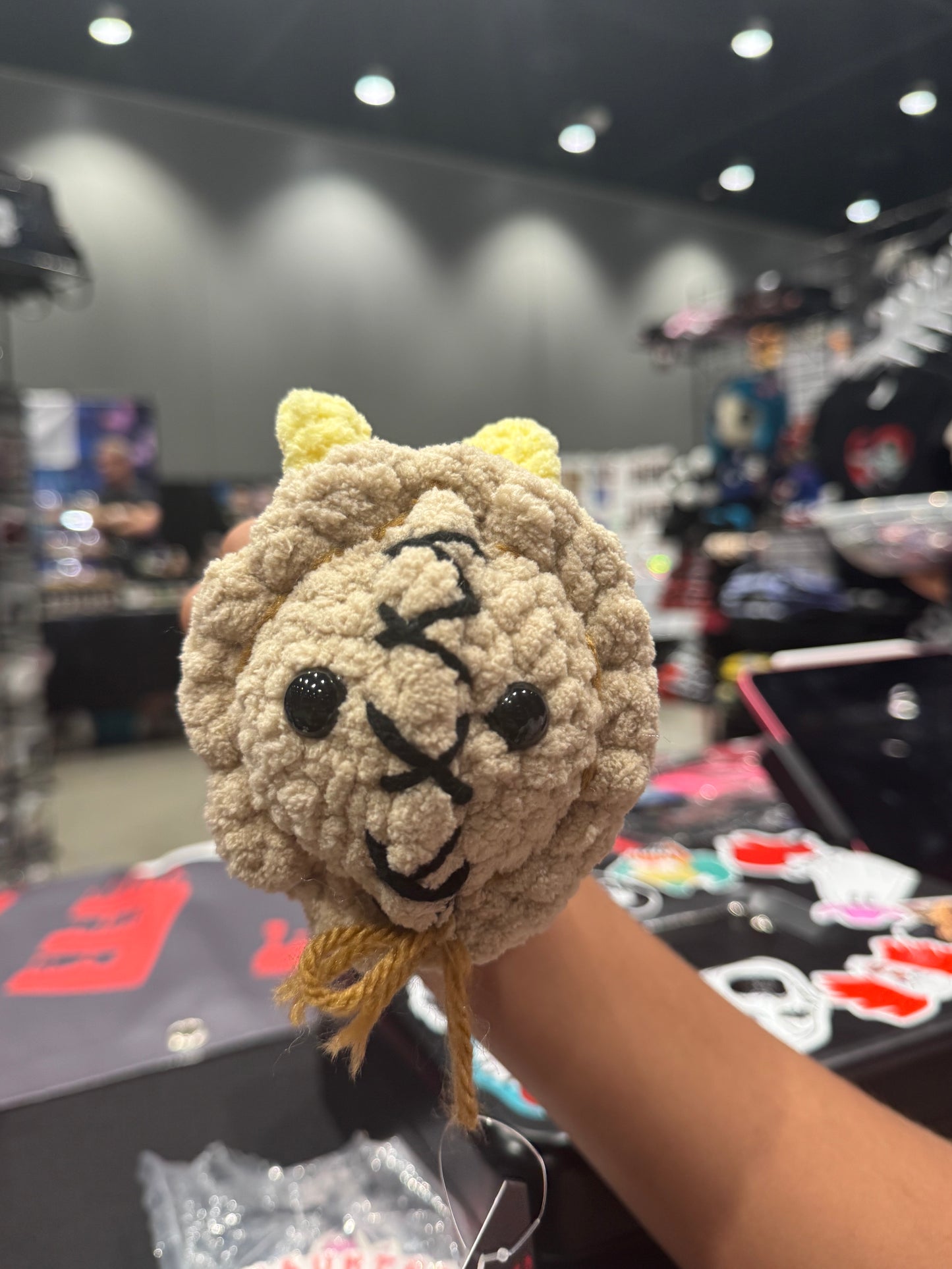 Burlap King Bee Mini Crochet Doll