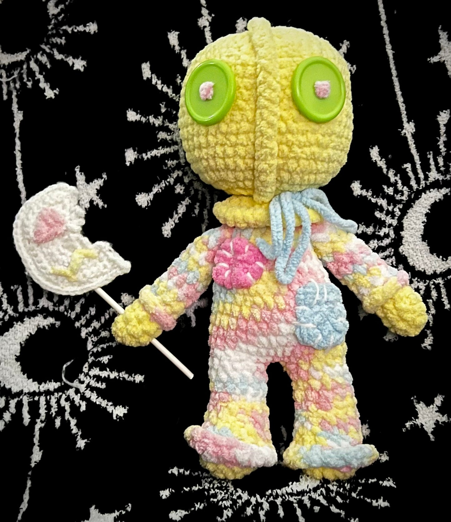 Burlap King Easterween Crochet Doll