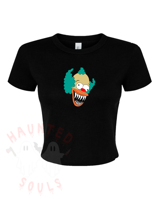 Krusty the Clown Inspired Adult Baby Tee