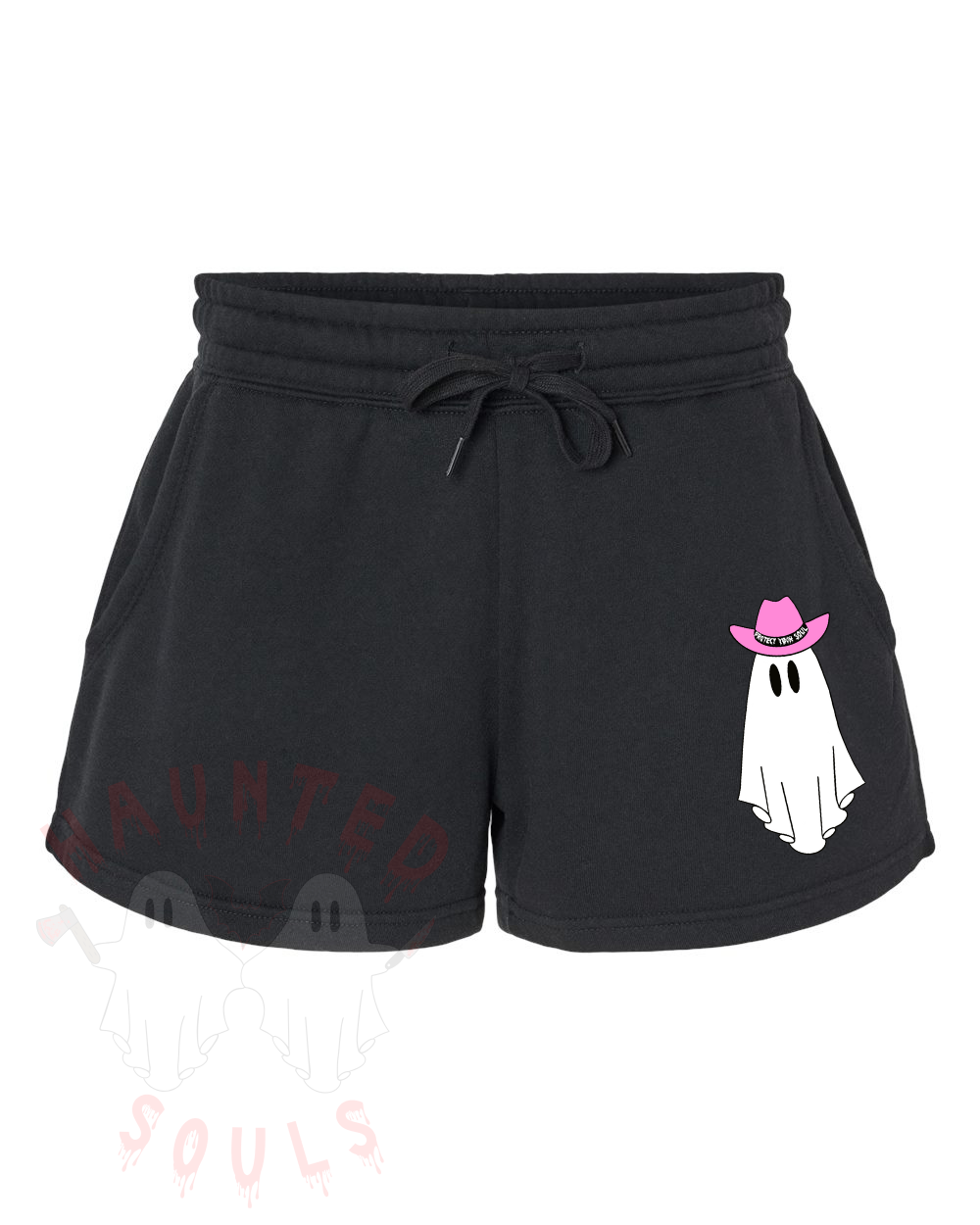 Ghostie Cowgirl Women's Fleece Shorts