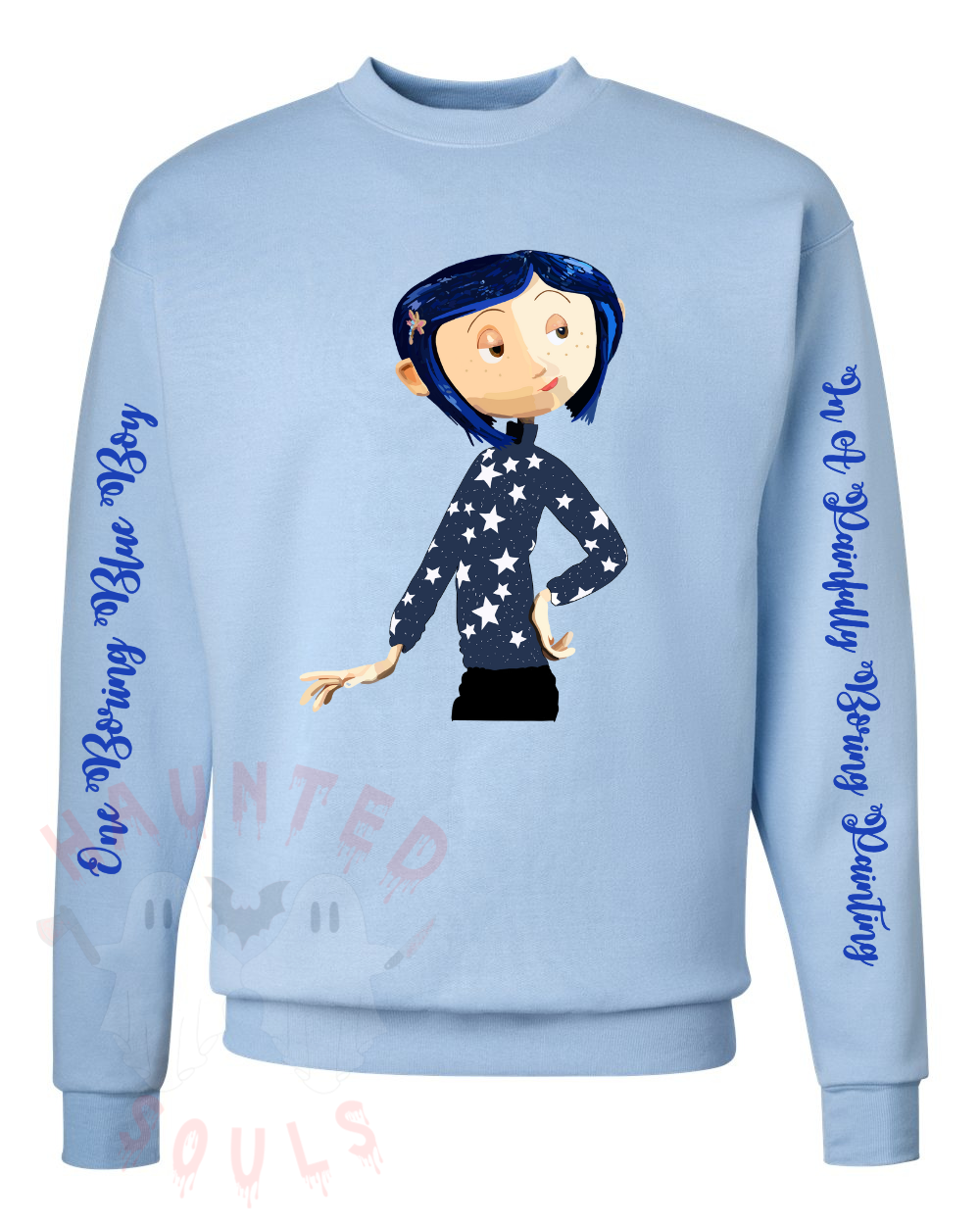 Boring Blue Adult Crewneck