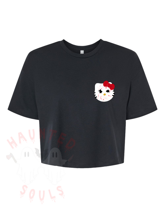 Hello Chucky Inspired Adult Cropped T-Shirt