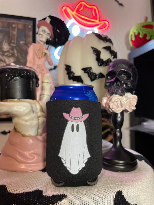 Ghostie Cowgirl Koozie