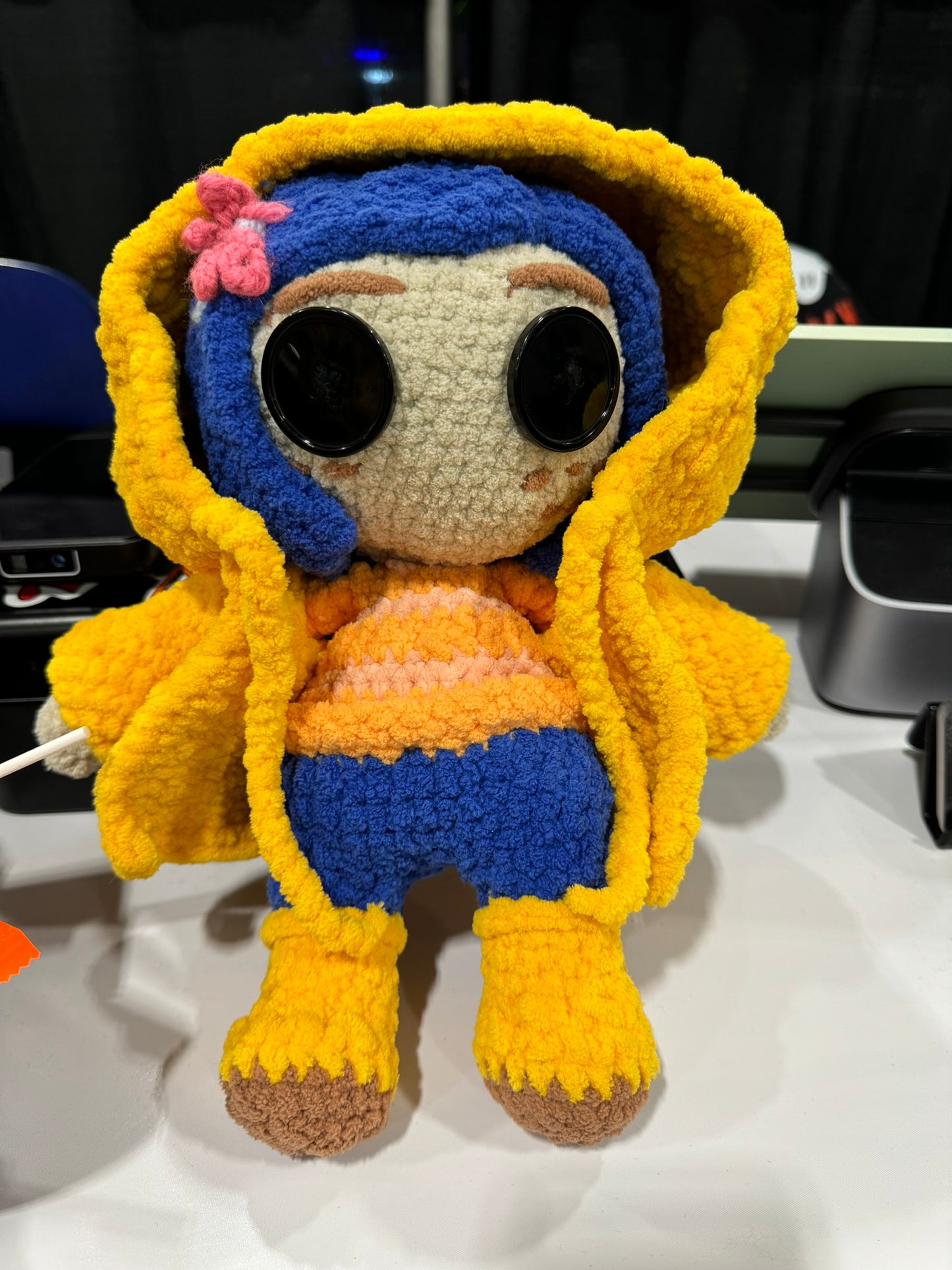 Boring Blue Crochet Doll