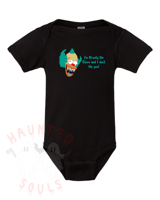 Krusty the Clown Inspired Infant Onesie