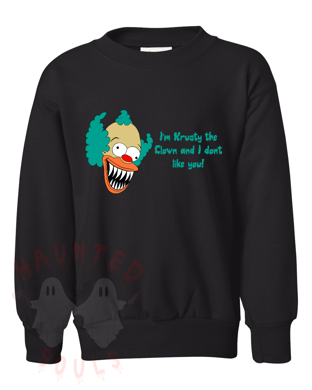 Krusty the Clown Inspired Youth Crewneck
