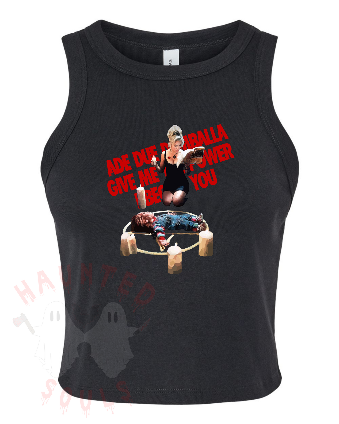 Killer Dolls Adult Cropped Tank