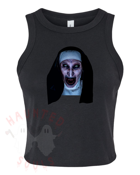 Creature From The Convent Adult Cropped Tank