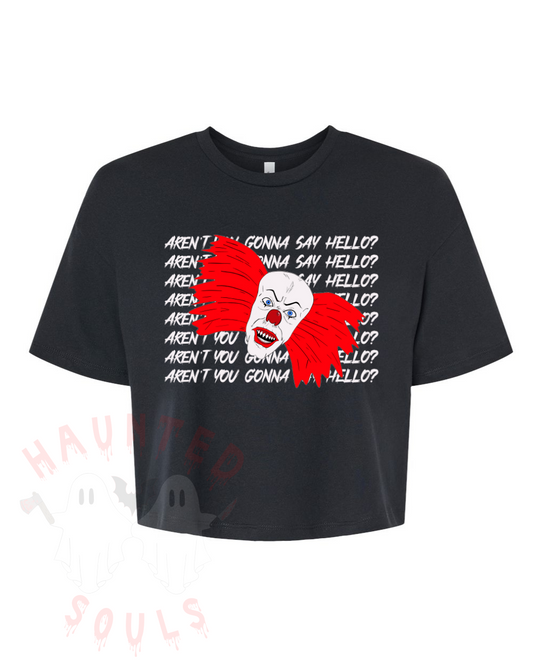 Dancing Clown Adult Cropped T-Shirt