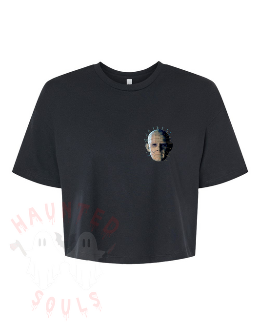 Pinhead Inspired Adult Cropped T-Shirt