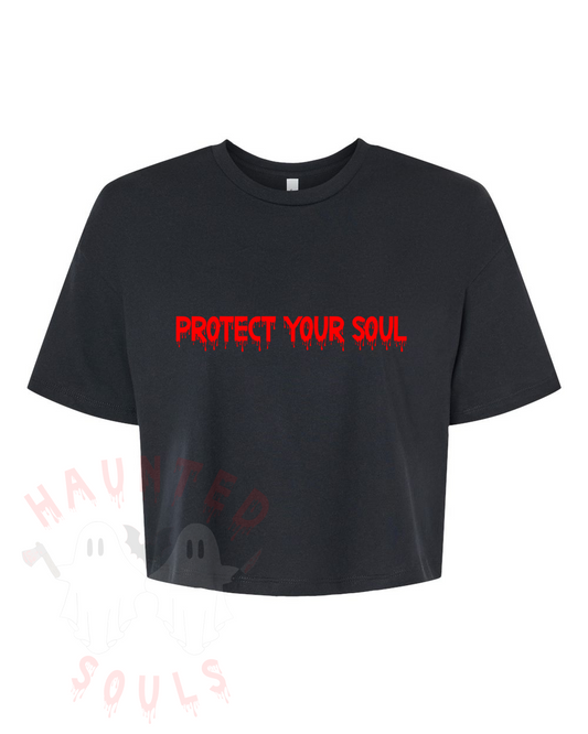 Protect your Soul Adult Cropped T-Shirt