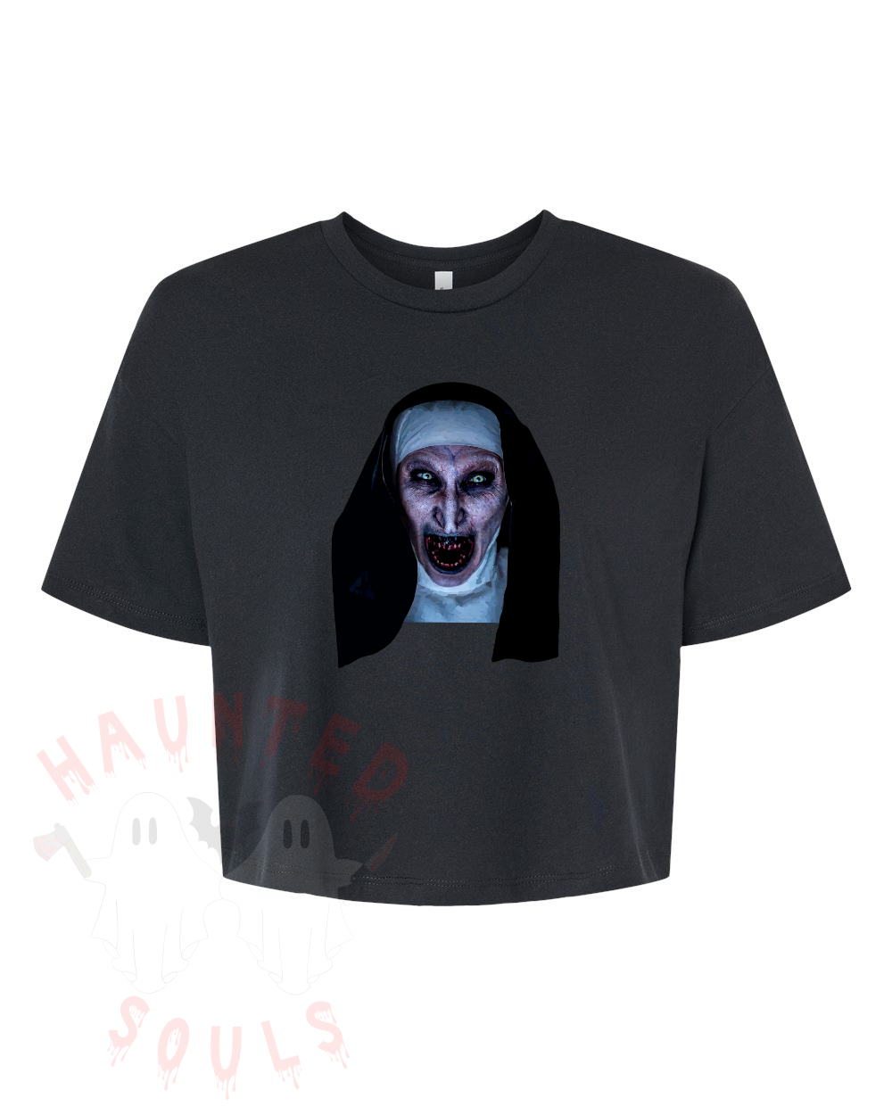 Creature From The Convent Adult Cropped T-Shirt