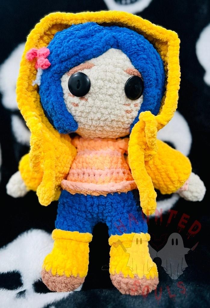 Boring Blue Crochet Doll