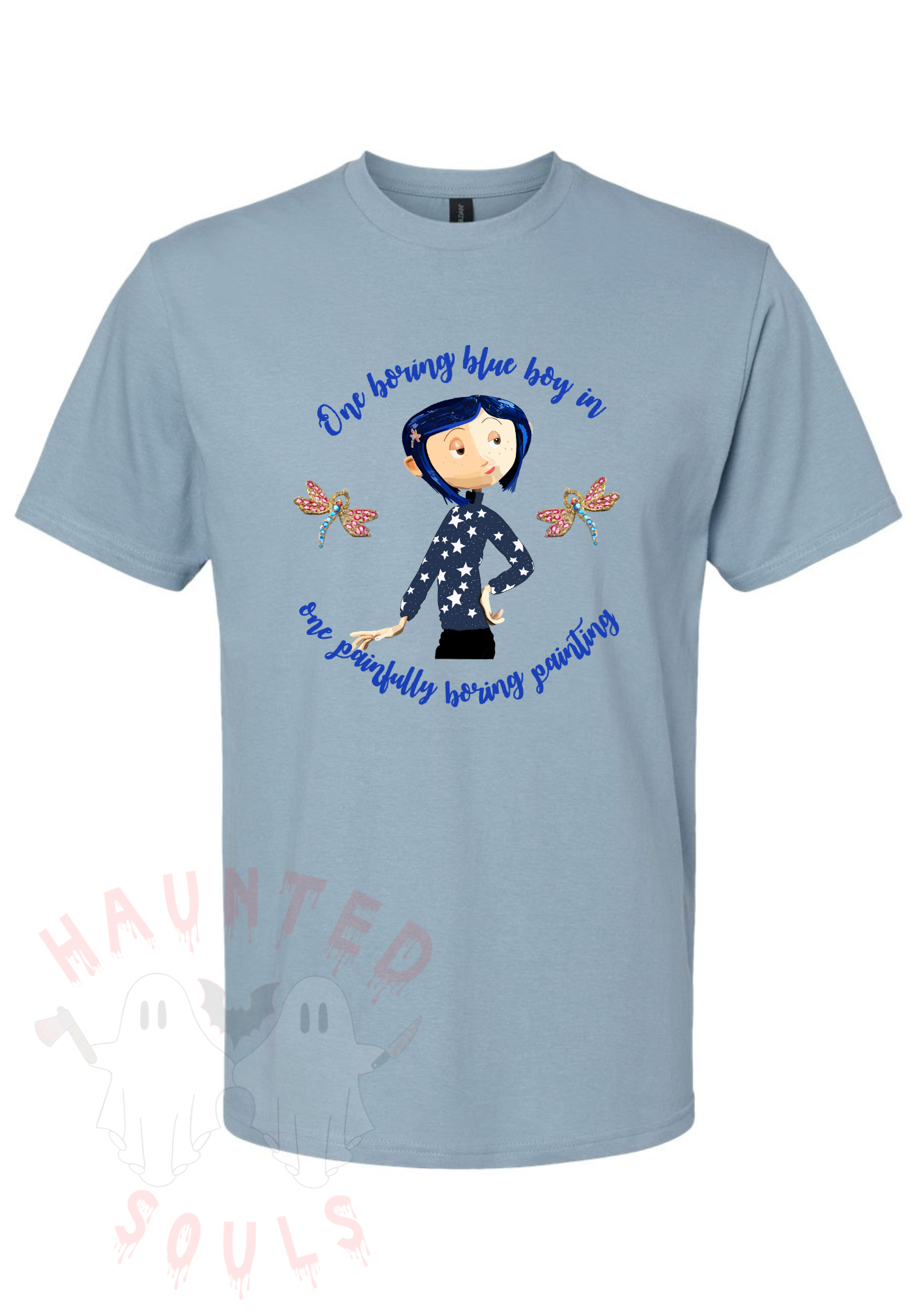 Boring Blue Adult T-Shirt