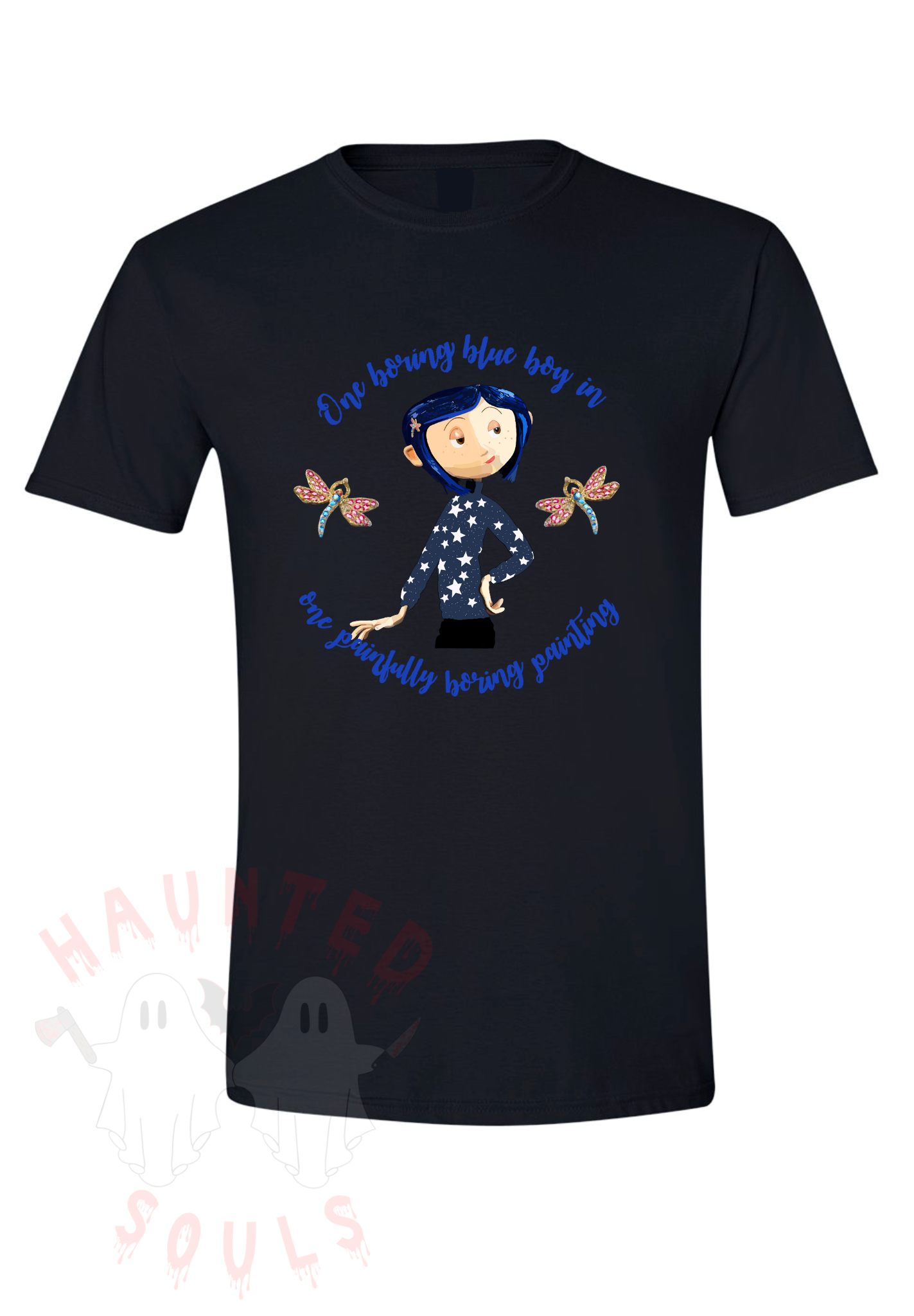 Boring Blue Adult T-Shirt